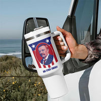 Theodore Roosevelt Patriotic American Flag Tumbler With Handle Big Stick Energy President