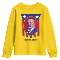 Theodore Roosevelt Patriotic American Flag Youth Sweatshirt Big Stick Energy President