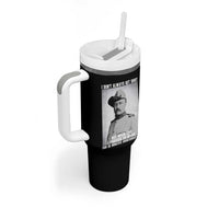 Theodore Roosevelt Quote Tumbler With Handle I Don't Always Get Shot But When I Do