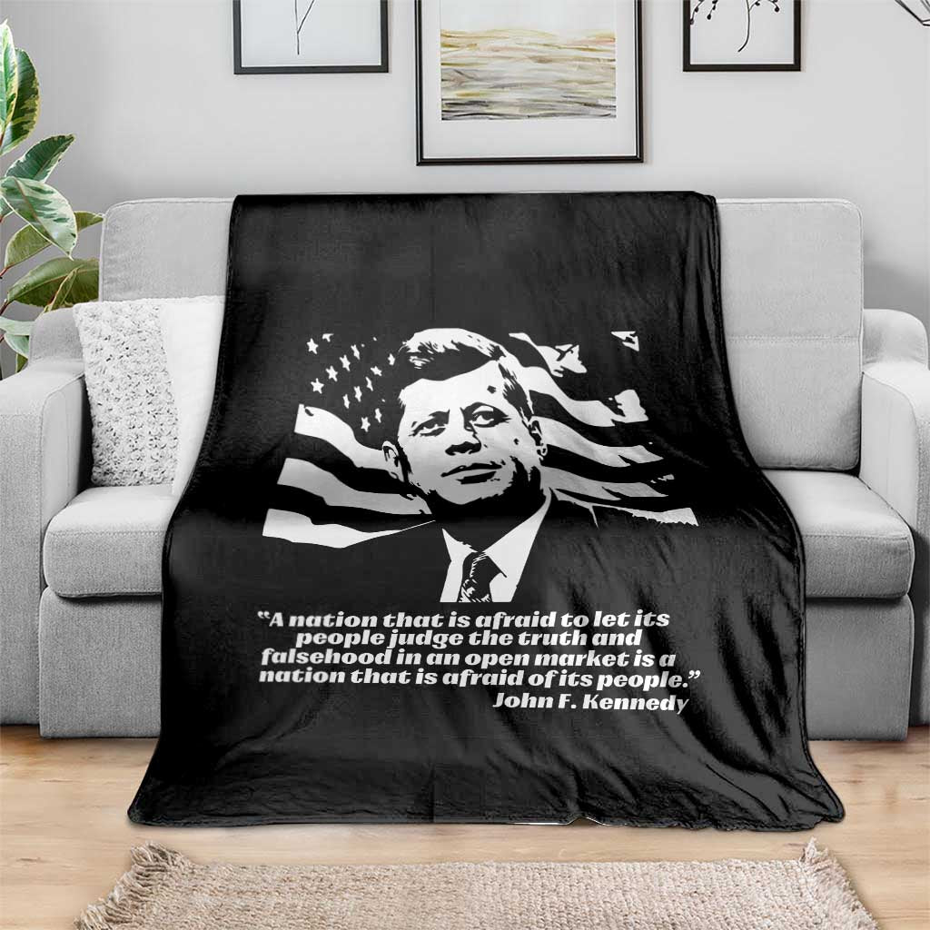 Theodore Roosevelt Quote Throw Blanket Patriotic American Flag Presidents Day