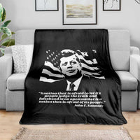 Theodore Roosevelt Quote Throw Blanket Patriotic American Flag Presidents Day