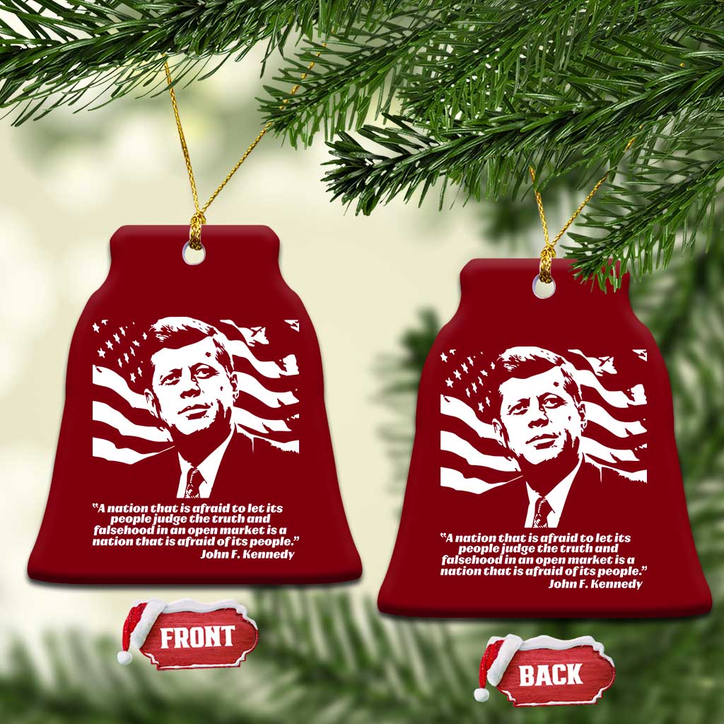 Theodore Roosevelt Quote Ceramic Ornament Patriotic American Flag Presidents Day
