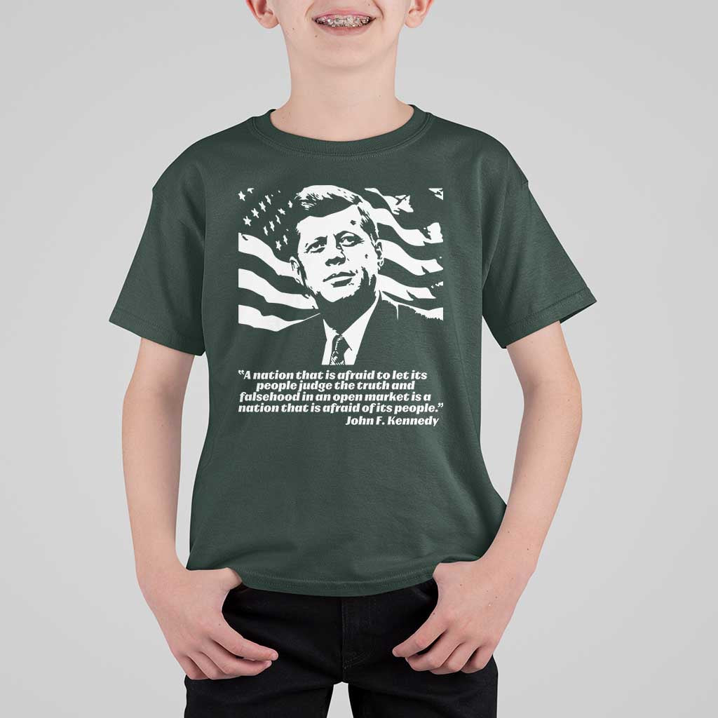 Theodore Roosevelt Quote T Shirt For Kid Patriotic American Flag Presidents Day