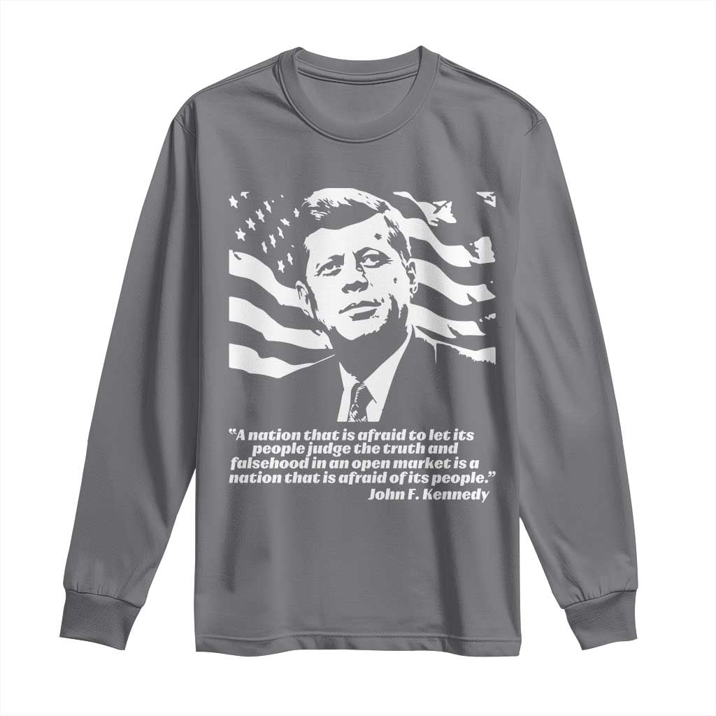 Theodore Roosevelt Quote Long Sleeve Shirt Patriotic American Flag Presidents Day