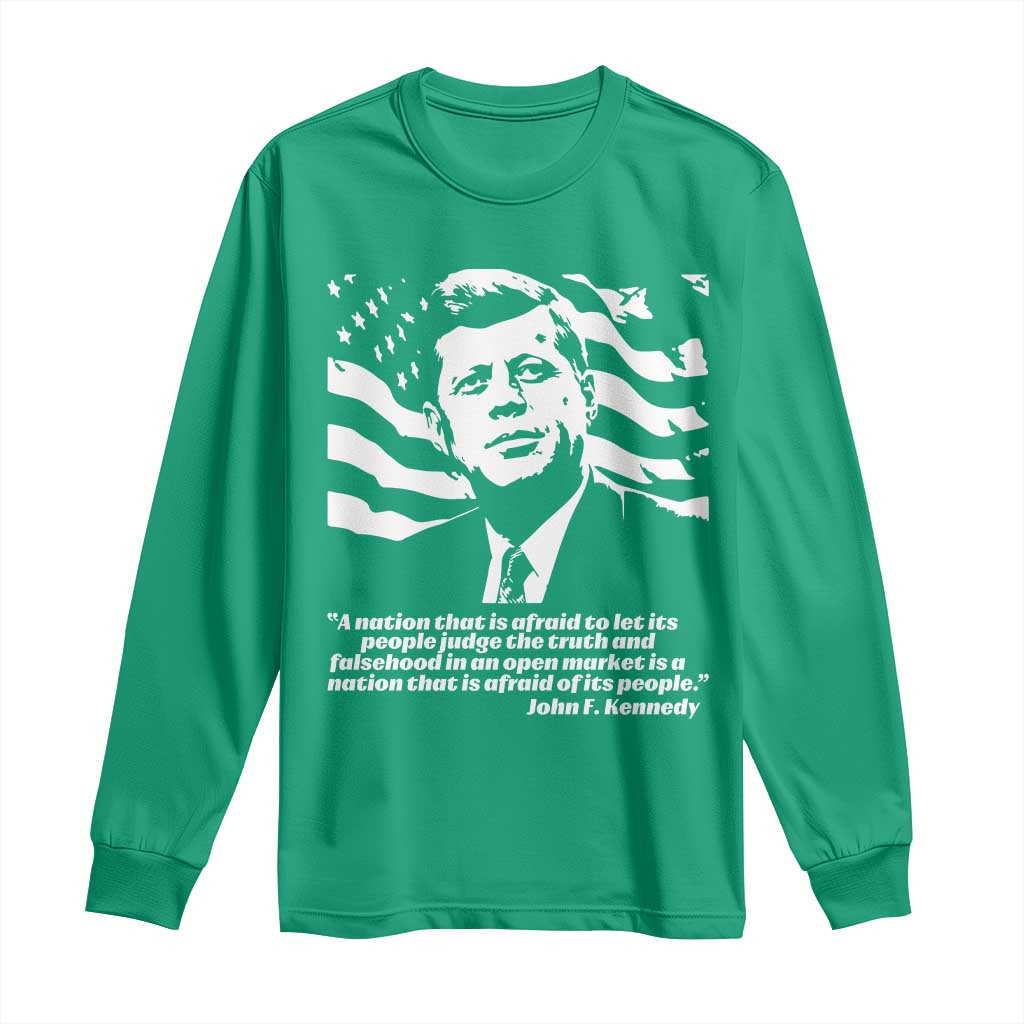 Theodore Roosevelt Quote Long Sleeve Shirt Patriotic American Flag Presidents Day
