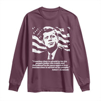 Theodore Roosevelt Quote Long Sleeve Shirt Patriotic American Flag Presidents Day