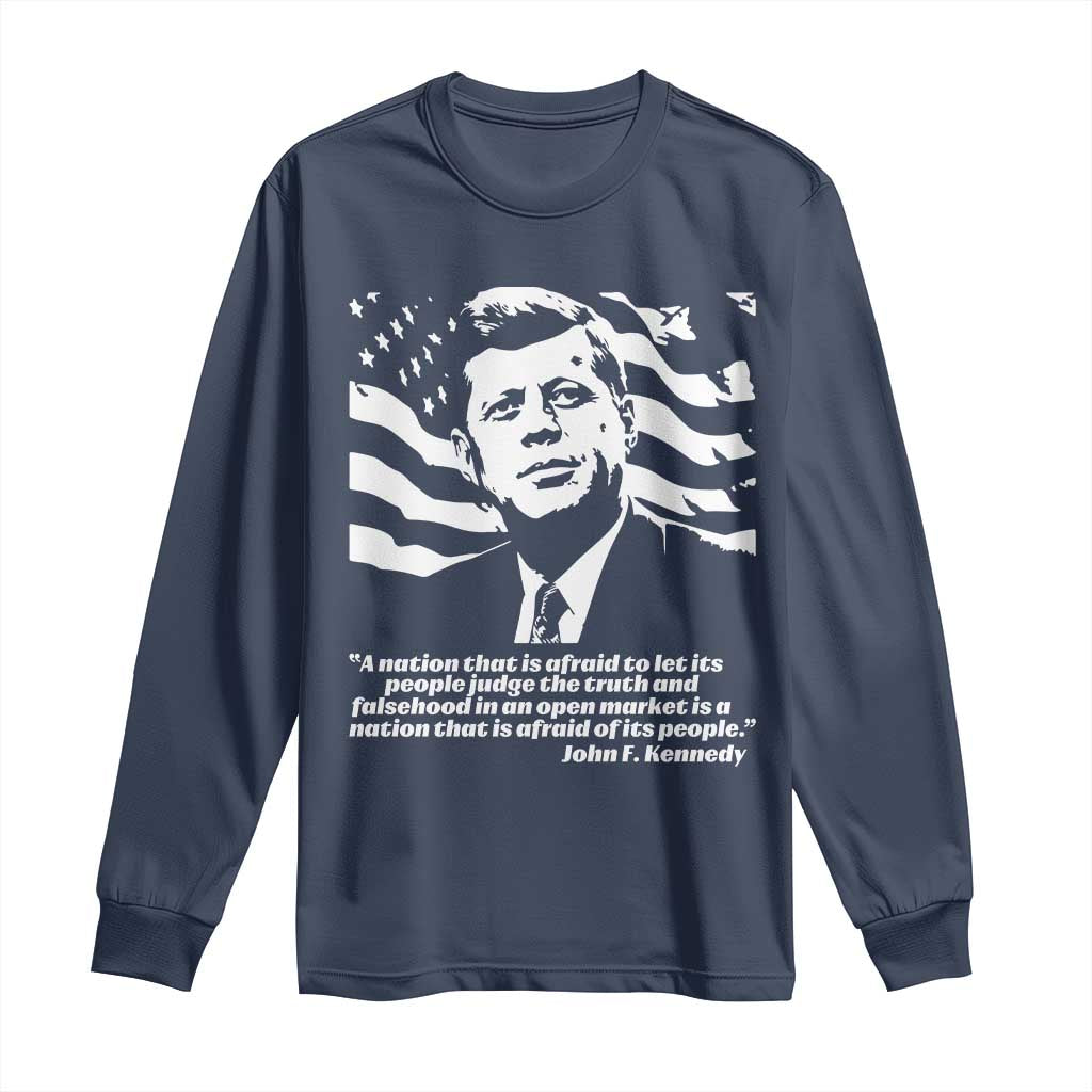 Theodore Roosevelt Quote Long Sleeve Shirt Patriotic American Flag Presidents Day