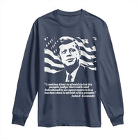 Theodore Roosevelt Quote Long Sleeve Shirt Patriotic American Flag Presidents Day