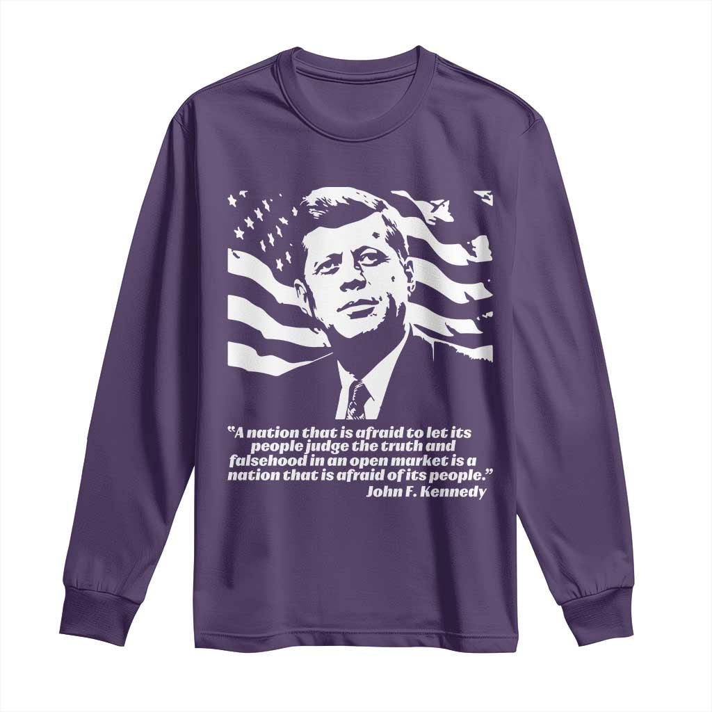 Theodore Roosevelt Quote Long Sleeve Shirt Patriotic American Flag Presidents Day