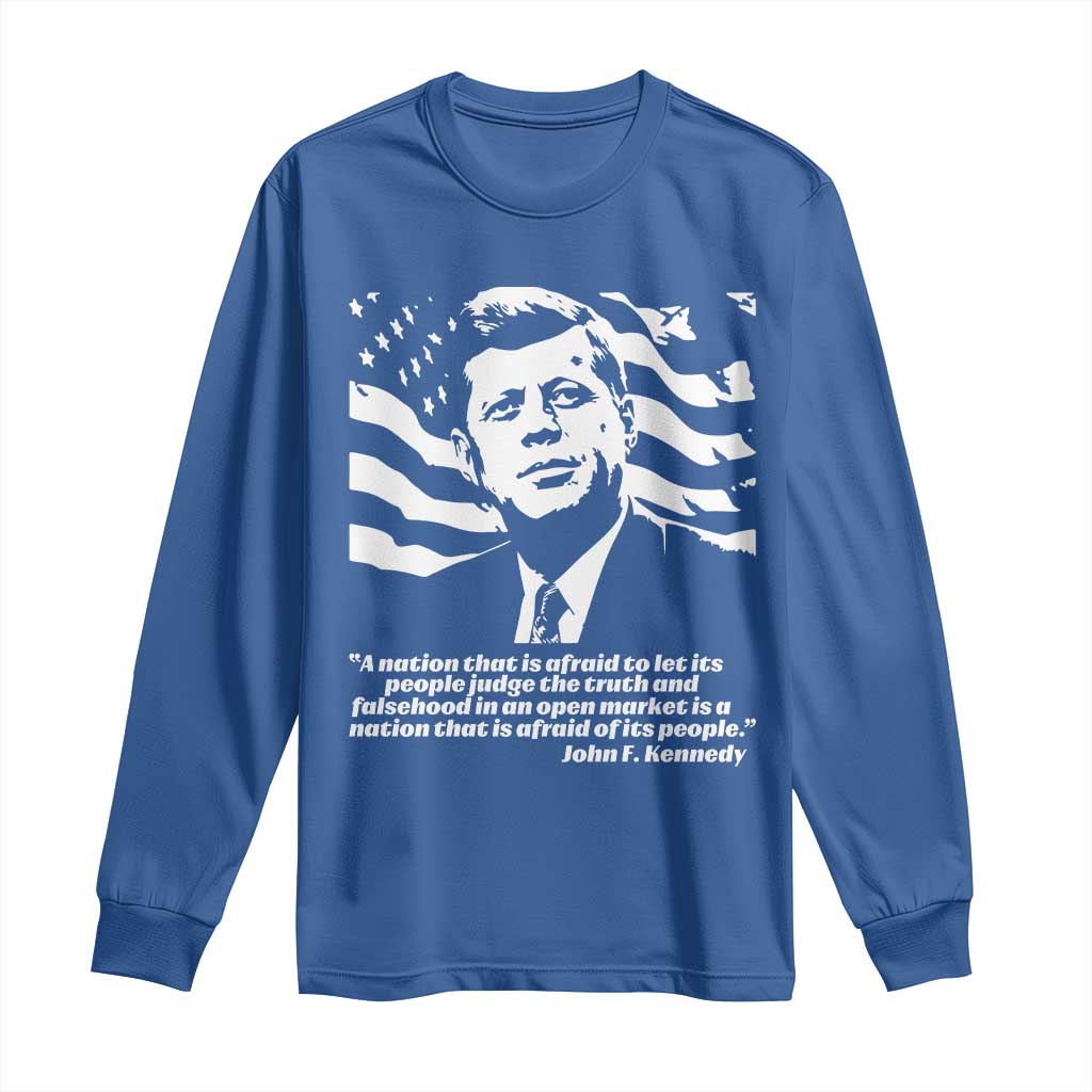 Theodore Roosevelt Quote Long Sleeve Shirt Patriotic American Flag Presidents Day