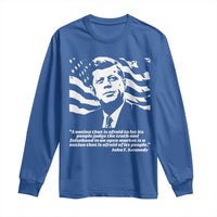 Theodore Roosevelt Quote Long Sleeve Shirt Patriotic American Flag Presidents Day