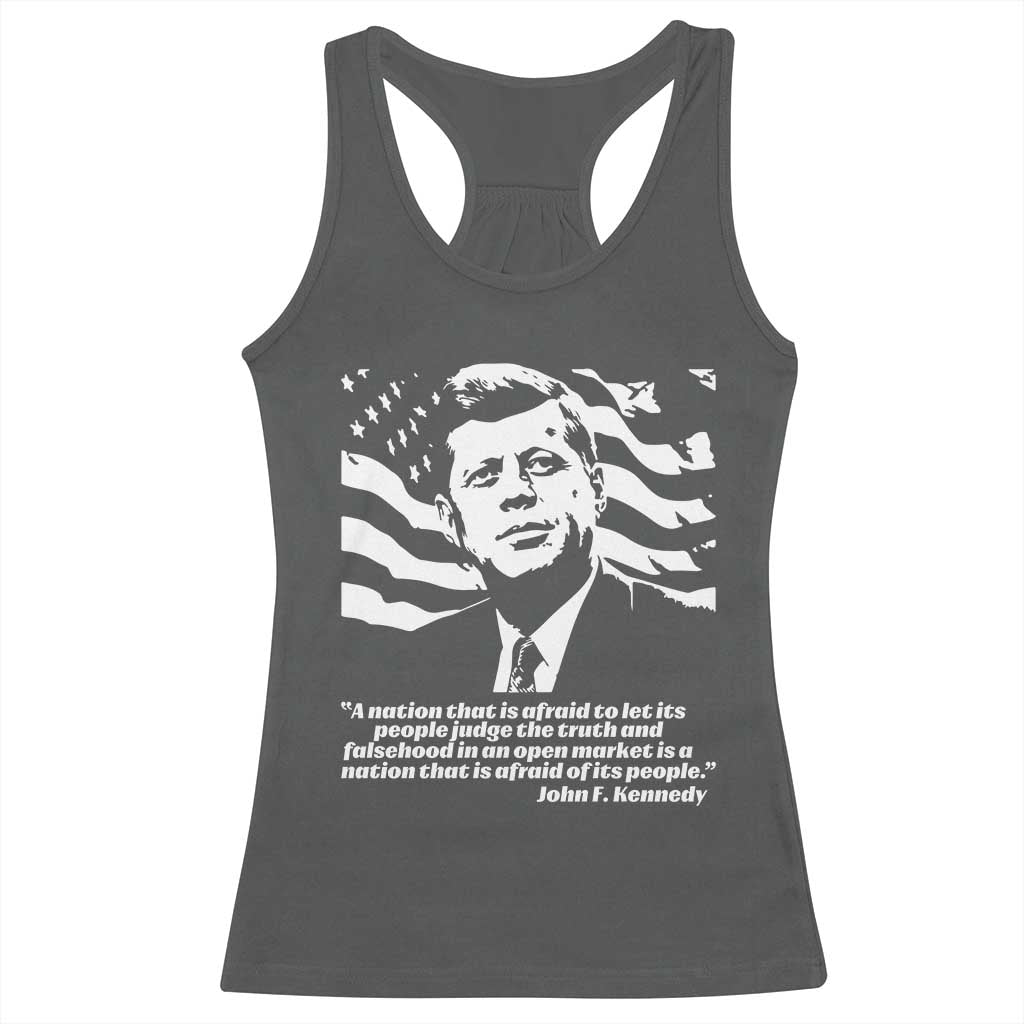 Theodore Roosevelt Quote Racerback Tank Top Patriotic American Flag Presidents Day