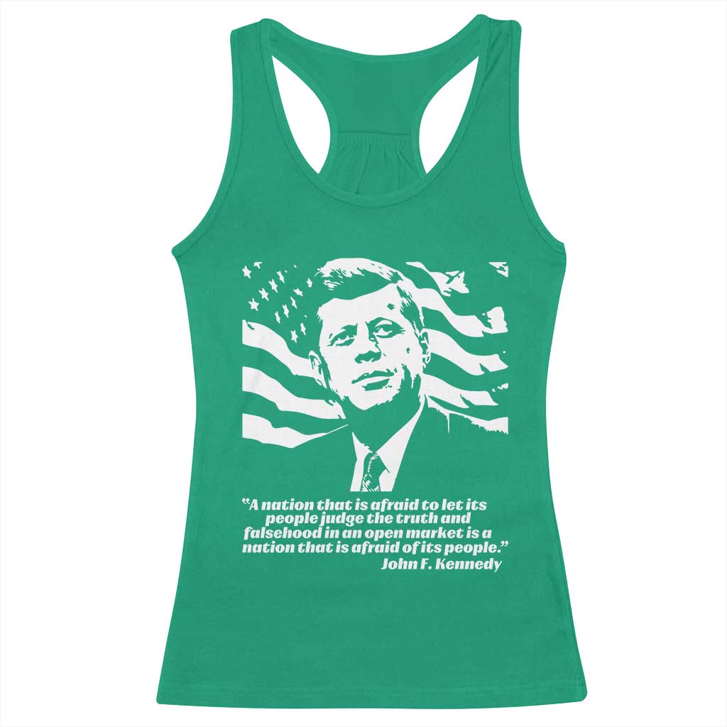 Theodore Roosevelt Quote Racerback Tank Top Patriotic American Flag Presidents Day