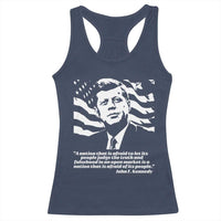 Theodore Roosevelt Quote Racerback Tank Top Patriotic American Flag Presidents Day