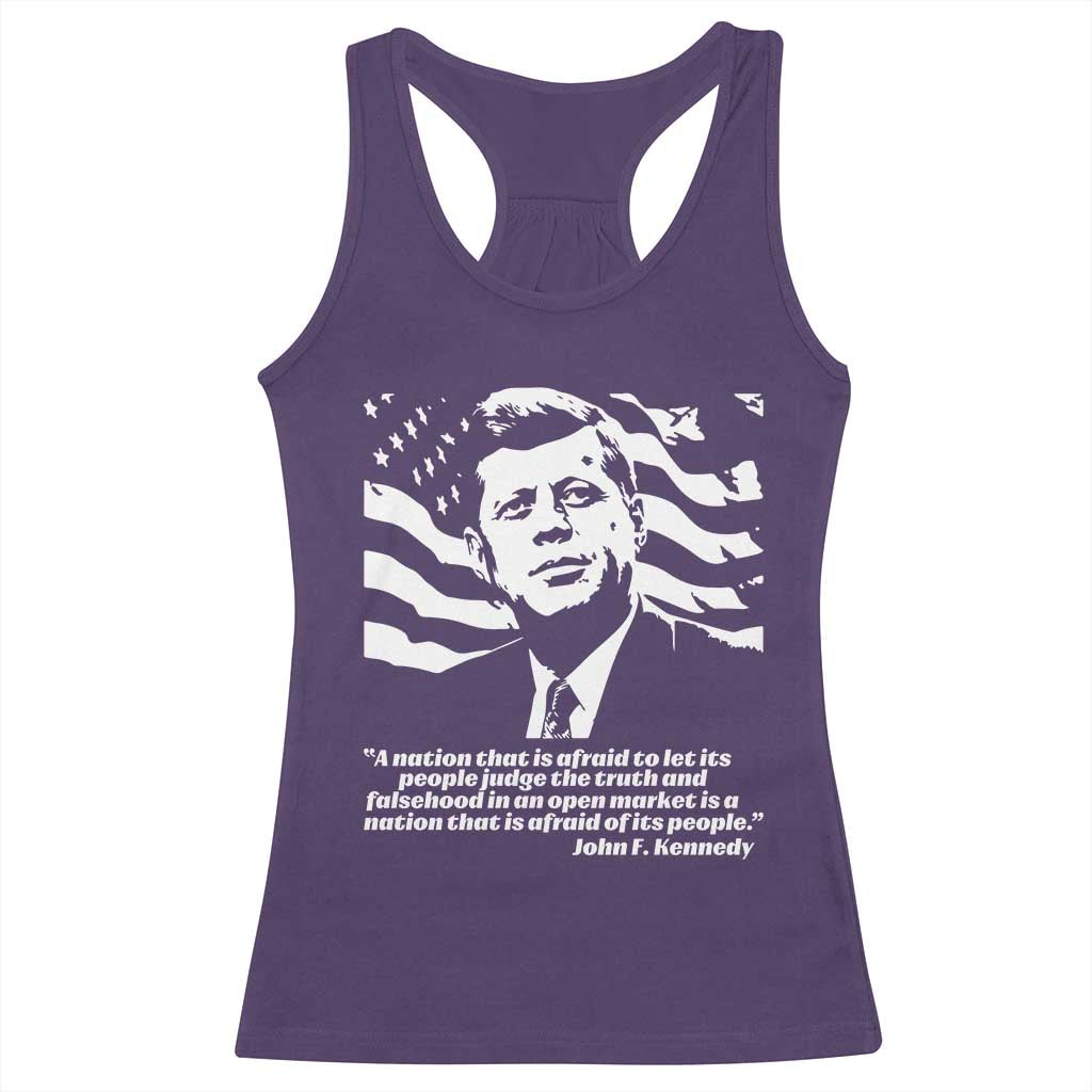 Theodore Roosevelt Quote Racerback Tank Top Patriotic American Flag Presidents Day