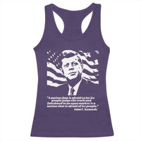 Theodore Roosevelt Quote Racerback Tank Top Patriotic American Flag Presidents Day