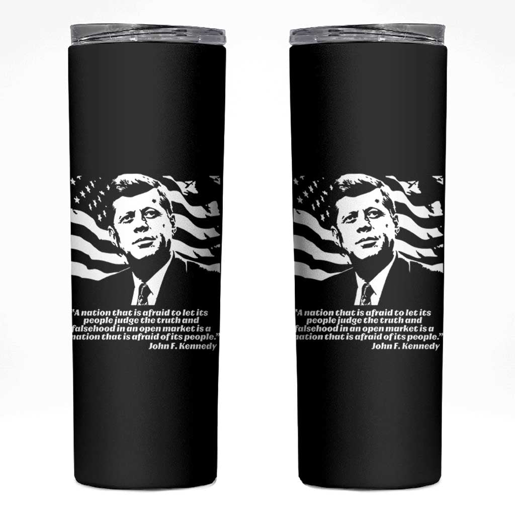 Theodore Roosevelt Quote Skinny Tumbler Patriotic American Flag Presidents Day