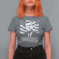 Theodore Roosevelt Quote T Shirt For Women Patriotic American Flag Presidents Day