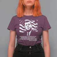 Theodore Roosevelt Quote T Shirt For Women Patriotic American Flag Presidents Day