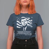 Theodore Roosevelt Quote T Shirt For Women Patriotic American Flag Presidents Day