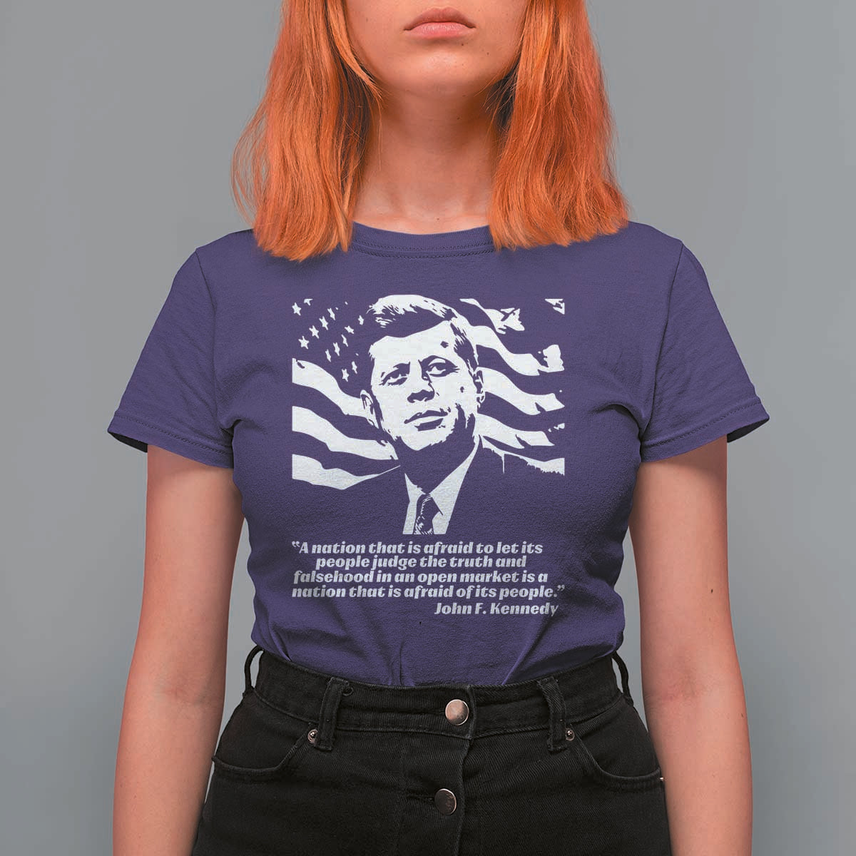 Theodore Roosevelt Quote T Shirt For Women Patriotic American Flag Presidents Day