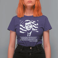 Theodore Roosevelt Quote T Shirt For Women Patriotic American Flag Presidents Day