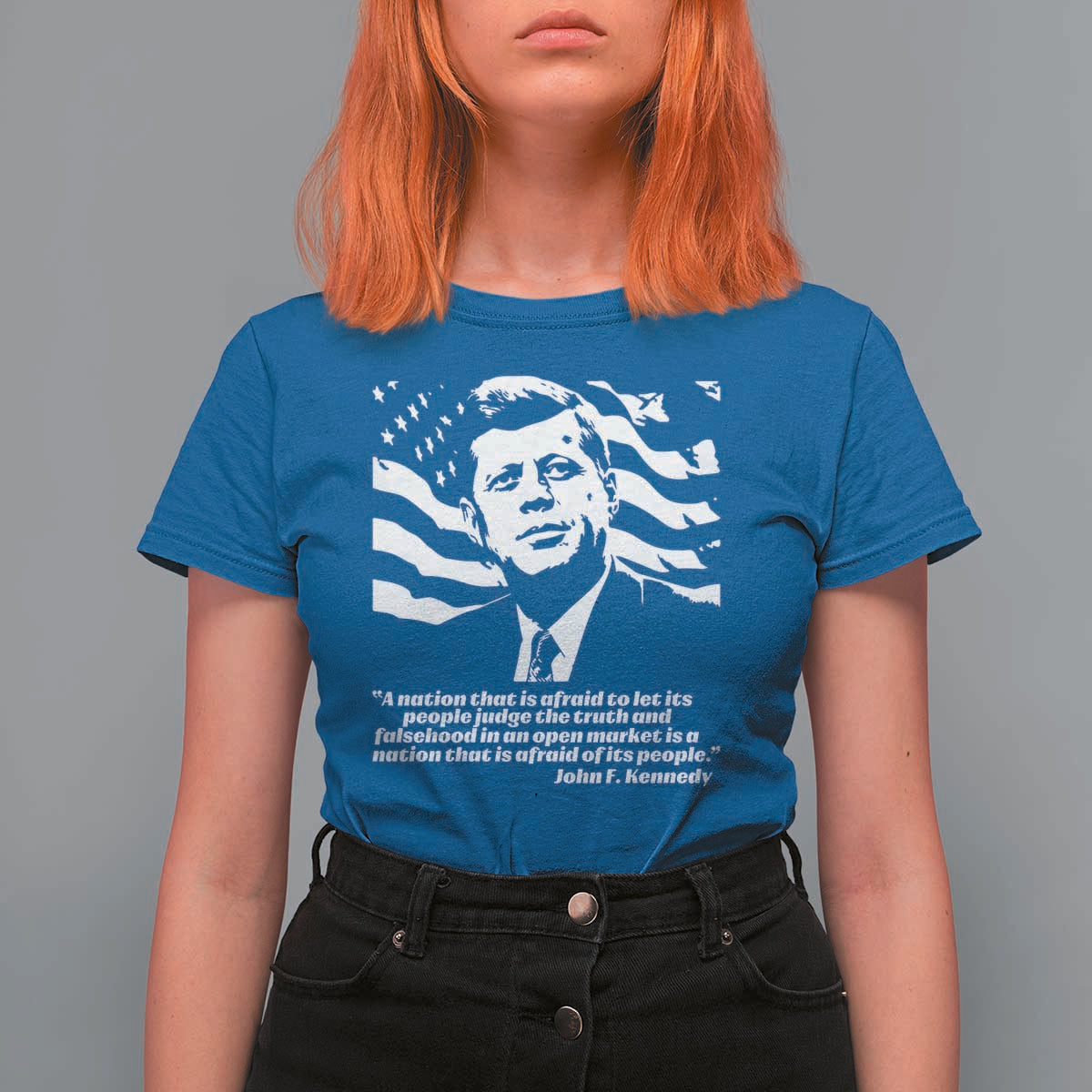 Theodore Roosevelt Quote T Shirt For Women Patriotic American Flag Presidents Day
