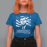 Theodore Roosevelt Quote T Shirt For Women Patriotic American Flag Presidents Day