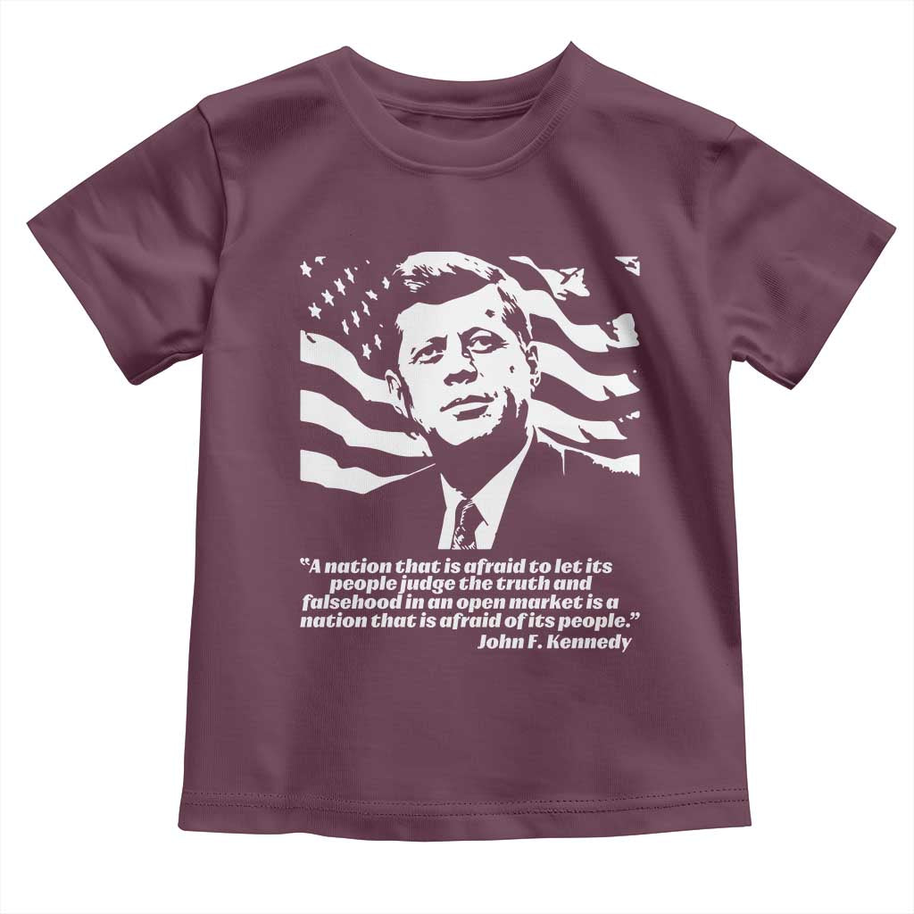Theodore Roosevelt Quote Toddler T Shirt Patriotic American Flag Presidents Day