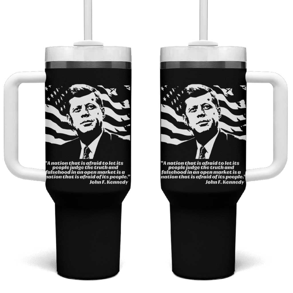 Theodore Roosevelt Quote Tumbler With Handle Patriotic American Flag Presidents Day