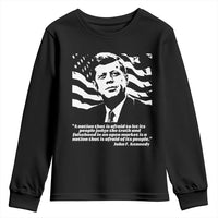 Theodore Roosevelt Quote Youth Sweatshirt Patriotic American Flag Presidents Day