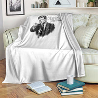 John F. Kennedy President Quote Throw Blanket If Not Us Who If Not Now When