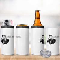 John F. Kennedy President Quote 4 in 1 Can Cooler Tumbler If Not Us Who If Not Now When
