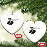 John F. Kennedy President Quote Ceramic Ornament If Not Us Who If Not Now When