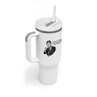 John F. Kennedy President Quote Tumbler With Handle If Not Us Who If Not Now When