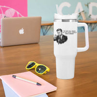 John F. Kennedy President Quote Tumbler With Handle If Not Us Who If Not Now When