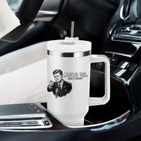 John F. Kennedy President Quote Tumbler With Handle If Not Us Who If Not Now When