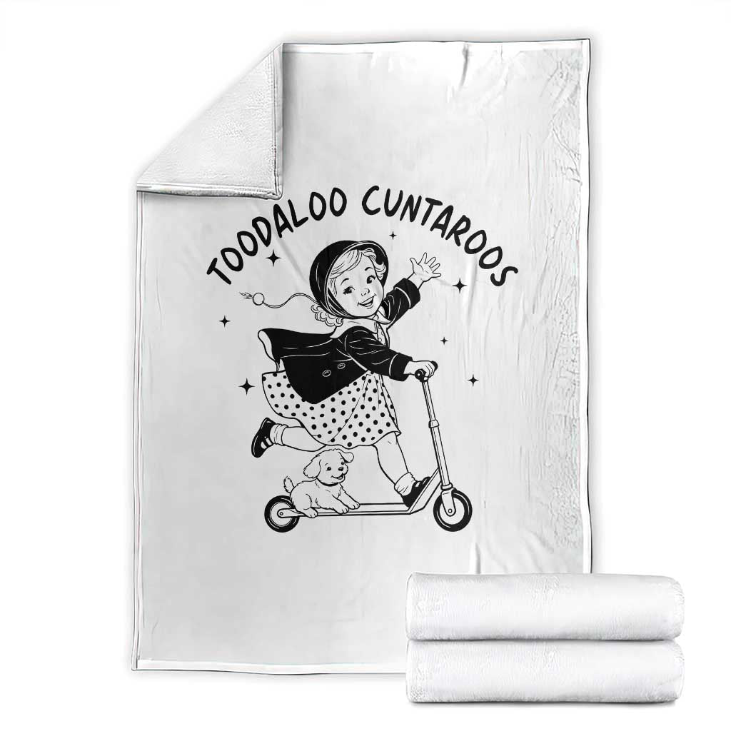 Toodaloo Cuntaroos Throw Blanket Funny Roller Girl Sarcastic