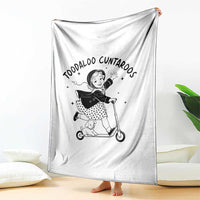 Toodaloo Cuntaroos Throw Blanket Funny Roller Girl Sarcastic