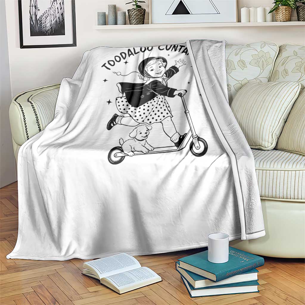 Toodaloo Cuntaroos Throw Blanket Funny Roller Girl Sarcastic