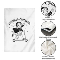 Toodaloo Cuntaroos Garden Flag Funny Roller Girl Sarcastic