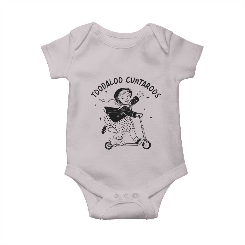 Toodaloo Cuntaroos Baby Onesie Funny Roller Girl Sarcastic