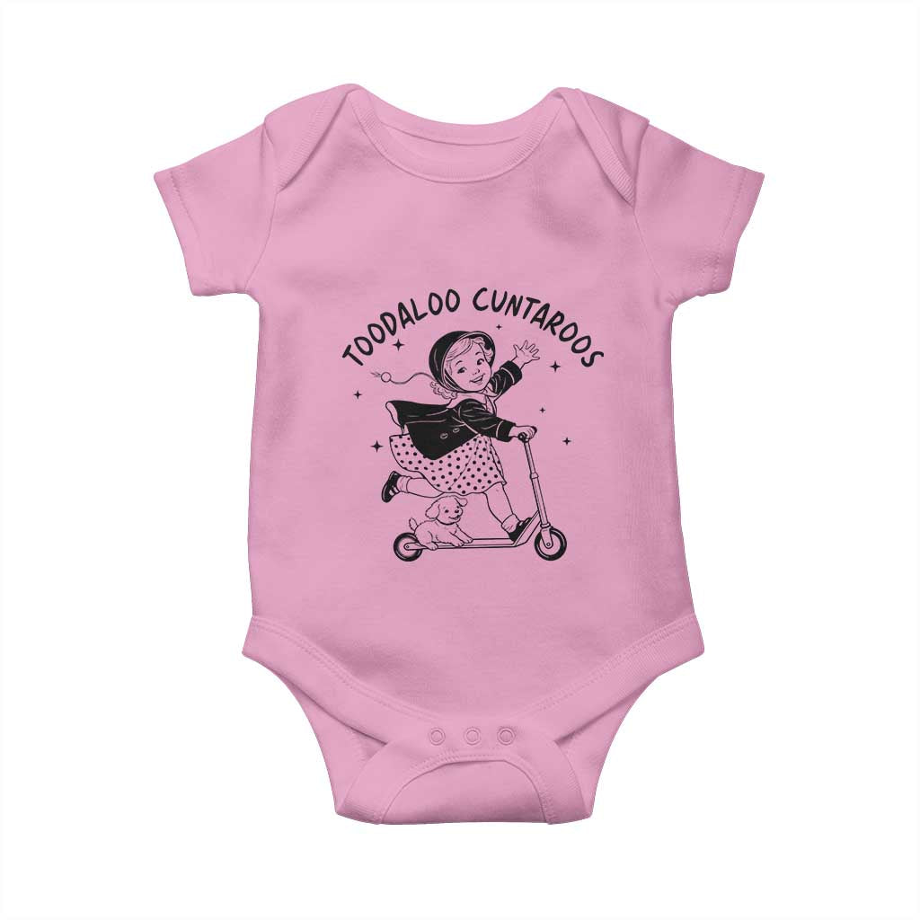 Toodaloo Cuntaroos Baby Onesie Funny Roller Girl Sarcastic