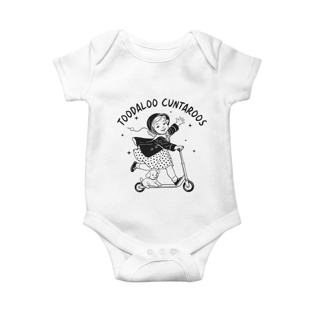 Toodaloo Cuntaroos Baby Onesie Funny Roller Girl Sarcastic