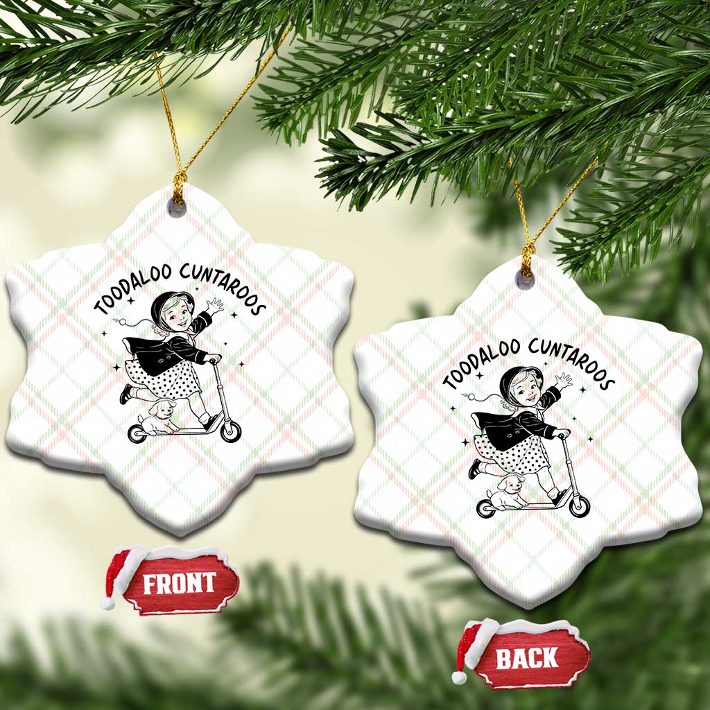 Toodaloo Cuntaroos Ceramic Ornament Funny Roller Girl Sarcastic
