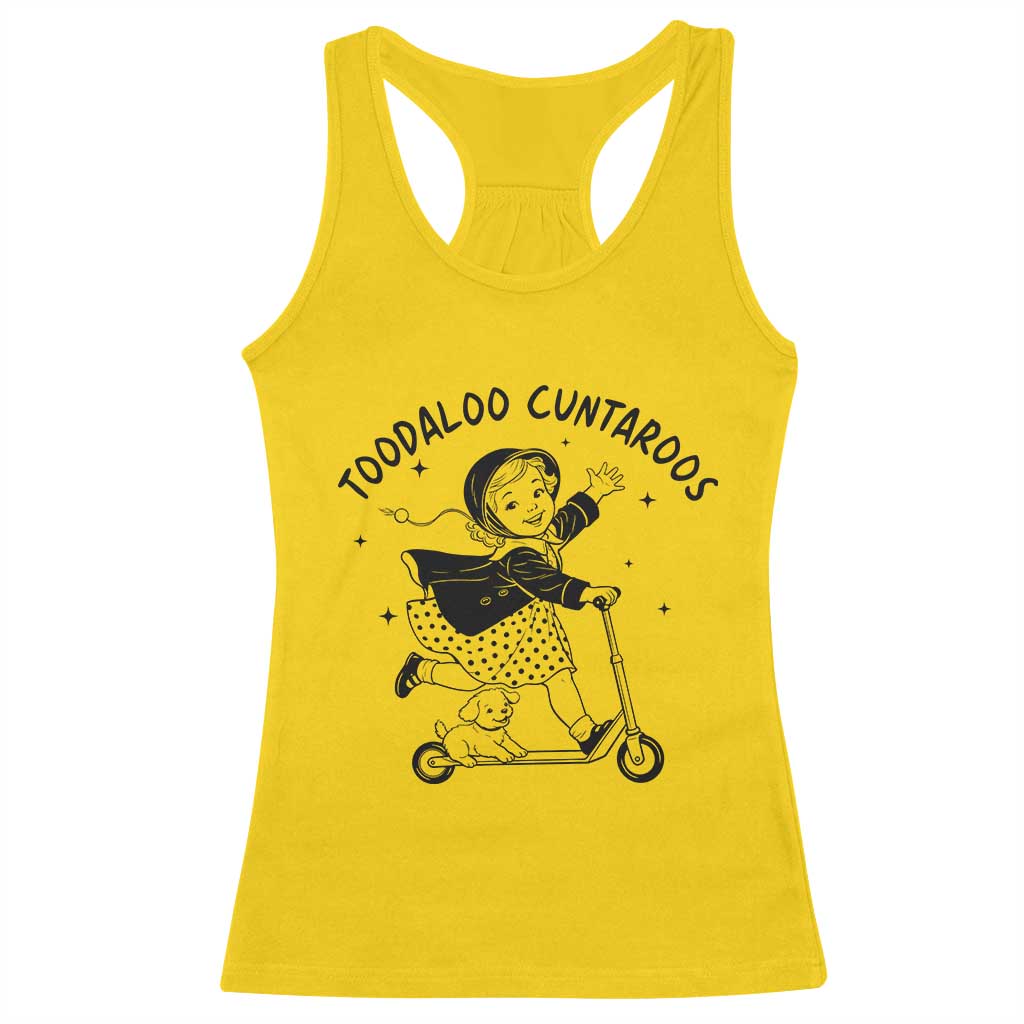 Toodaloo Cuntaroos Racerback Tank Top Funny Roller Girl Sarcastic