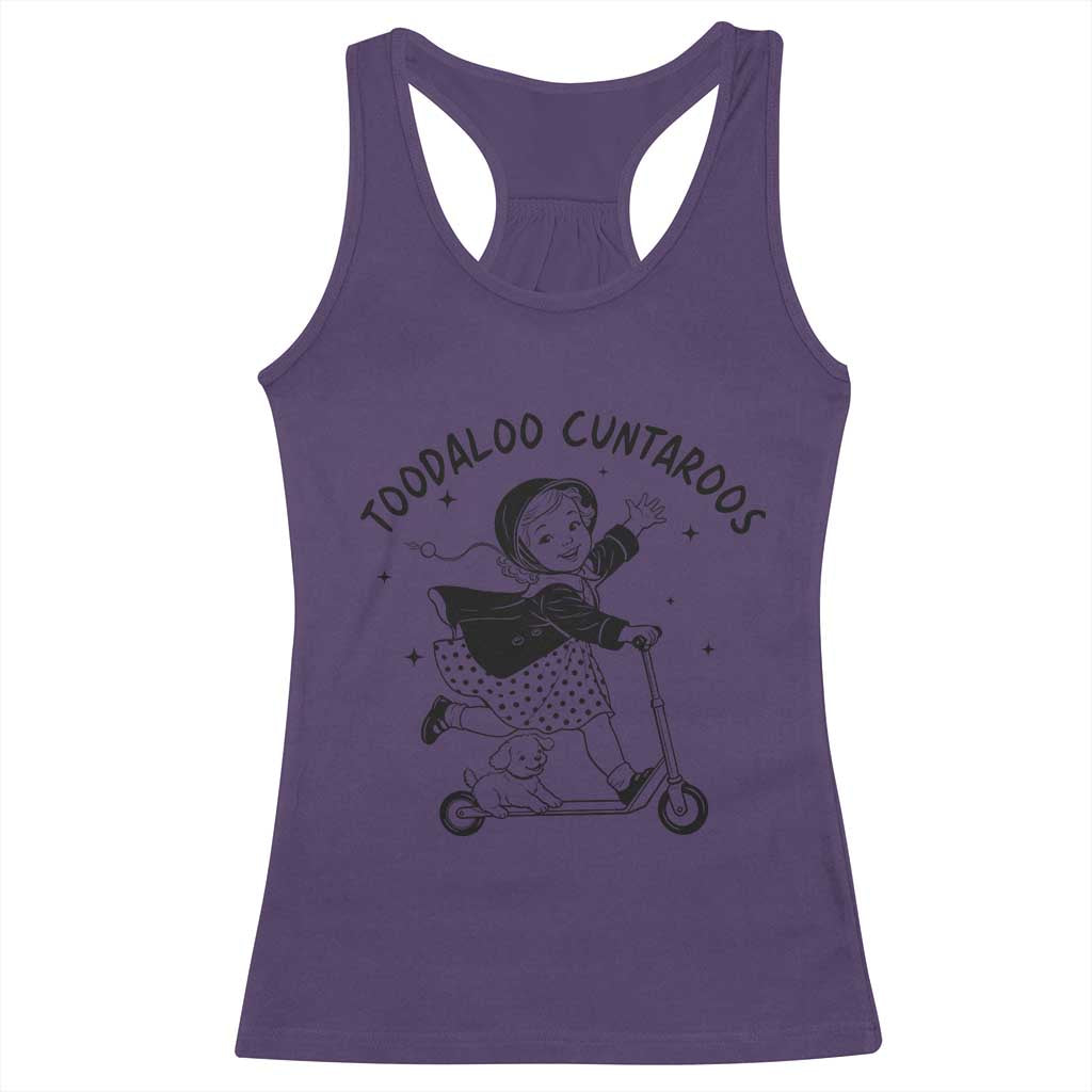 Toodaloo Cuntaroos Racerback Tank Top Funny Roller Girl Sarcastic