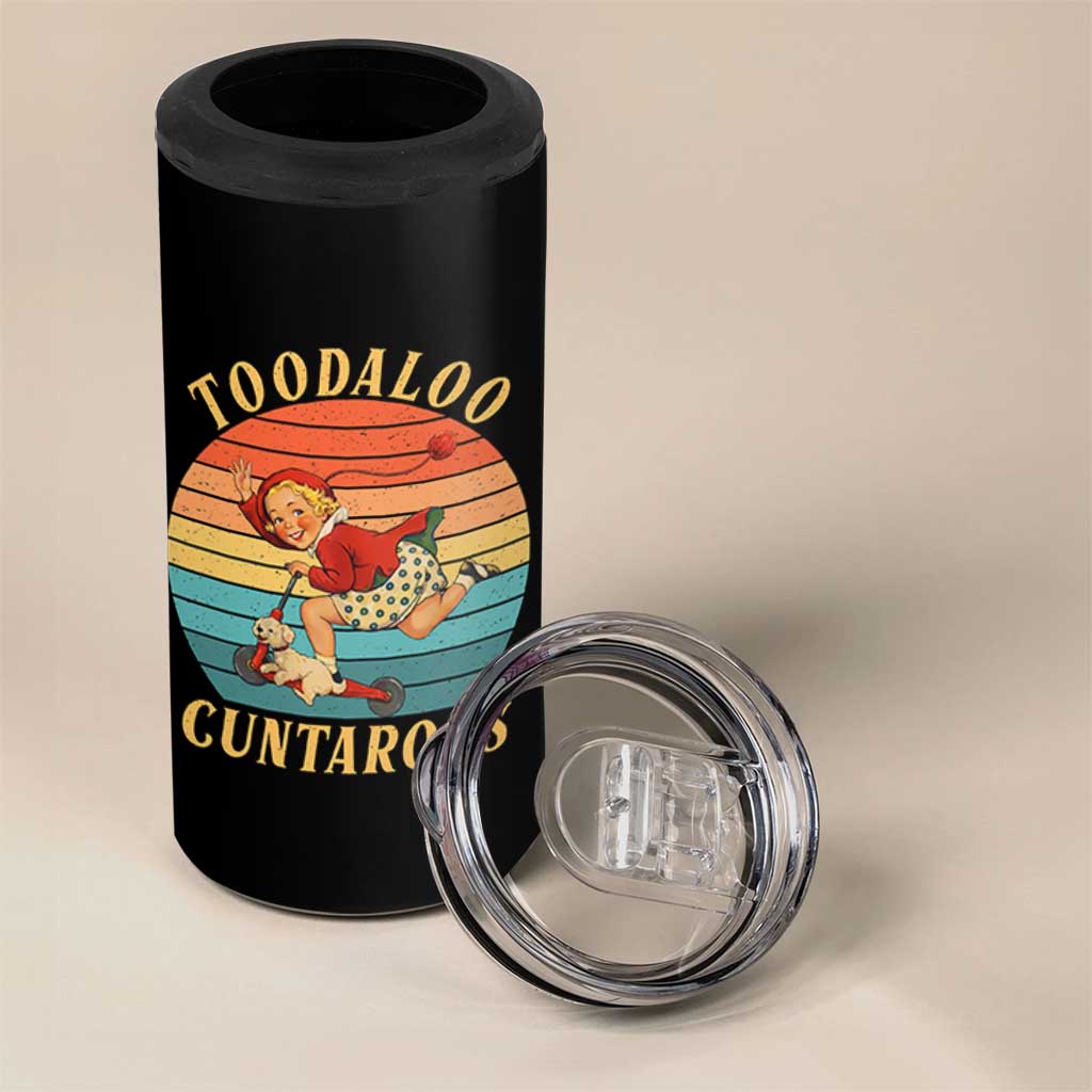 Toodaloo Cuntaroos 4 in 1 Can Cooler Tumbler Funny Sarcastic Goodbye Humor