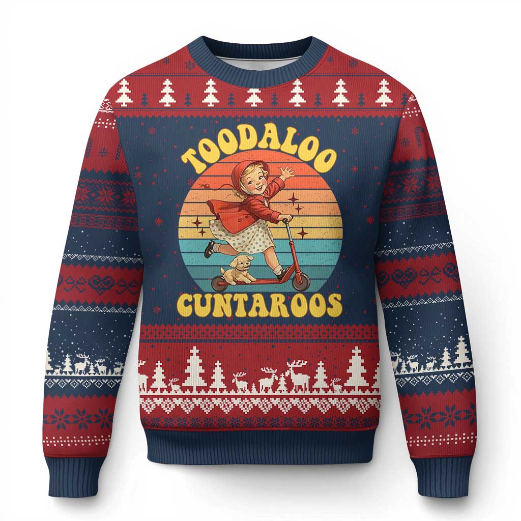 Toodaloo Cuntaroos Ugly Christmas Sweater Funny Roller Sassy Girl Sarcastic Humor