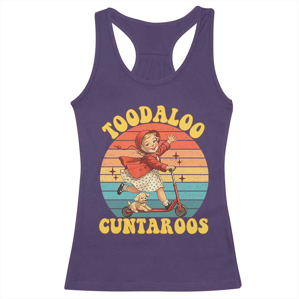 Toodaloo Cuntaroos Racerback Tank Top Funny Roller Sassy Girl Sarcastic Humor